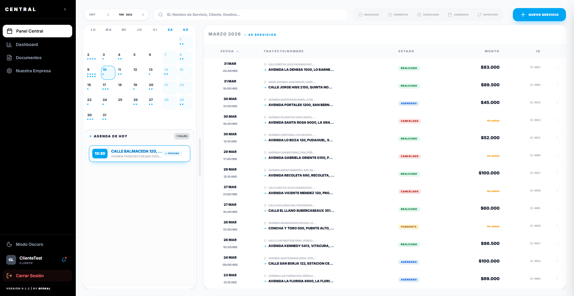 Central Blackcorp UI